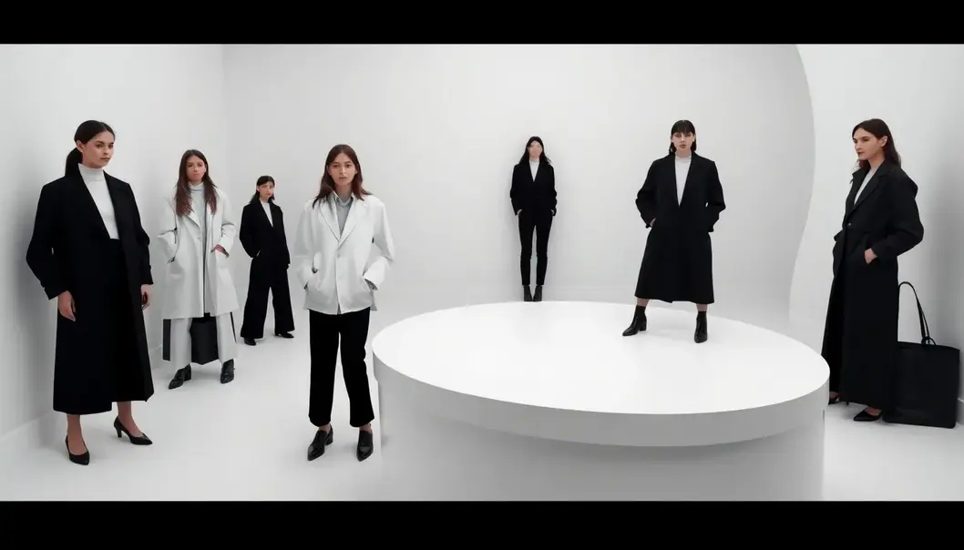 A minimalist wardrobe exemplifying simplicity and elegance.